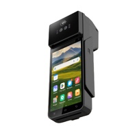 Terminal de point de vente portable certifié GMS Android 15 avec écran 5,5 pouces et lecteur biométrique de paume pour le commerce de détail, la restauration et la banque