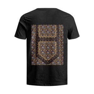 Il comodo assorbimento del sudore a maniche corte in puro cotone maturo stile leopardato in metallo stile leopardato può essere personalizzato localmente - Product Image 2