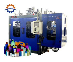 Machine de moulage par extrusion de tambour en <span class=keywords><strong>plastique</strong></span> à double anneau L, baril chimique bleu 100L litre 220L - Product Image 1