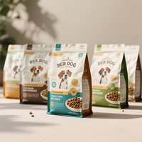 Sacs d'emballage alimentaire pour animaux de compagnie personnalisés 1kg 2kg 5kg Pochette debout Bâtonnets pour chiens de compagnie Friandises pour chats Emballage alimentaire Sac à zip-lock en plastique