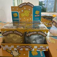 Jouets sensoriels anti-stress en TPR en forme de nuage géant, type Squishies, en forme de boulette de fromage, cadeau d'anniversaire pour enfants et adultes, en boîte cadeau