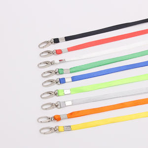 Lanière en nylon 1,0 m avec boucle en métal olive et badge de marque pour permis de travail, exposition et carte d'identité étudiant - Product Image 5