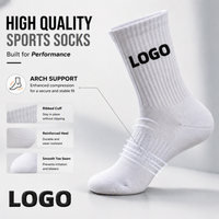 Chaussettes de sport unisexes en tricot jacquard personnalisées, haute qualité, faible MOQ, pour la course, le basketball, le football, l'athlétisme, acceptation du logo personnalisé