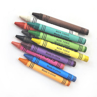 Juego de Crayones de Cera para Niños, 12 Colores, Ecológicos, No Tóxicos, Certificados por la CE, para Pintura Artística Escolar
