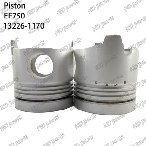 Piston EF750 13226-1170 adapté aux pièces de moteur Hino