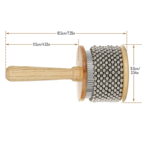 <span class=keywords><strong>Pop</strong></span> Hand Shaker Instrumento <span class=keywords><strong>de</strong></span> percusión <span class=keywords><strong>de</strong></span> madera Cabasa para <span class=keywords><strong>banda</strong></span> Educación musical 3,5 pulgadas - Product Image 3