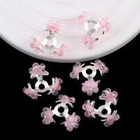 Groothandel Metaal Zilver Decoratieve Strass Spacer Kralen Ster Bloem Kraal Kapjes Strass Kraal Kapjes voor Pen Sieraden maken