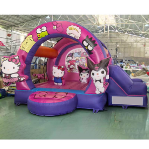 Castillo Inflable Personalizado de Fábrica Marca QY, Material de PVC Comercial, Castillo Inflable con Tobogán de 4x4.5M, Modelo QY001 - Product Image 6