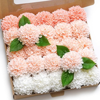 Bouquet d'hortensias artificiels en mousse faits à la main pour mariage, bouquet de mariée, décoration extérieure d'hôtel, lot de 25 pièces
