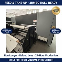 Impresora Industrial de Papel de Sublimación S2000, Ancho de 1.9 m, 8 Cabezales de Impresión I3200, Máquina de Impresión Digital de Transferencia Textil de Alta Velocidad