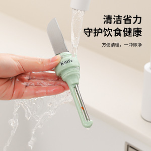 Couteau éplucheur de fruits Hy-0222, double usage, lame multifonction portable en acier inoxydable pour couper les pommes et les tomates, fabriqué au Zhejiang - Product Image 5