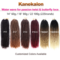 Extensions de Cheveux Synthétiques Torsadées Longues Africaines Pré-Torsadées Crochetées Rose 22 Pouces 14 Pouces 3 Tons pour Passion Twist