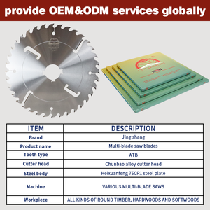 600x24 + 6t tròn đường kính lớn 24 inch đa Rip lưỡi cưa TCT răng cho gỗ cứng cắt - Product Image 5