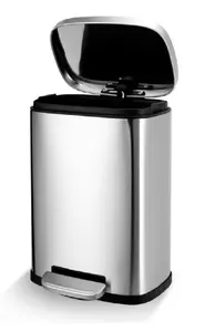 New stainless steel pedal bin waste bin garbage can dustbin 5L