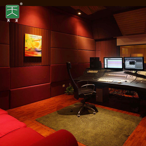 TianGe Factory projette une solution totale Panneaux muraux acoustiques en tissu insonorisant en <span class=keywords><strong>velours</strong></span> enveloppé de non-tissé doux - Product Image 1