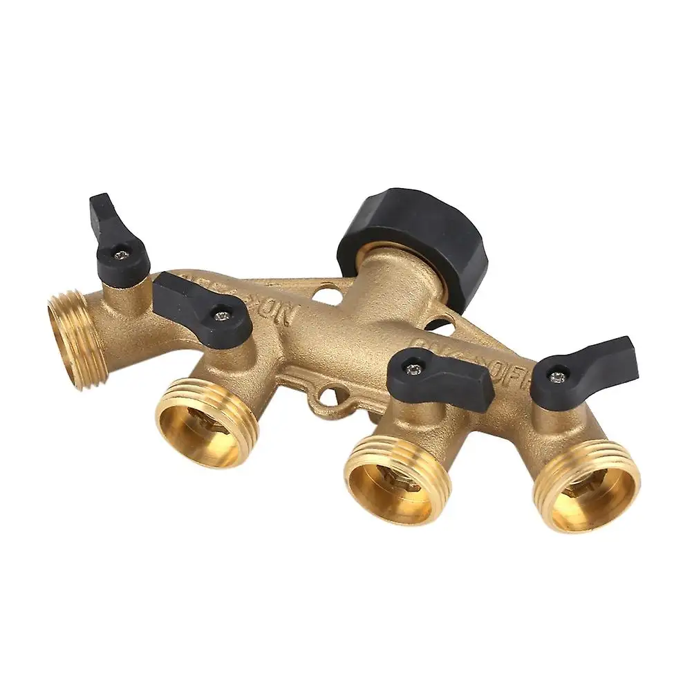 3/4 water brass shut off y 2 way quick connect garden valve