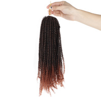 Extensions de cheveux synthétiques pré-étirées Afro Ez Twist Braid Spring Kinky Twist Crochet Butterfly Locks Passion Twist
