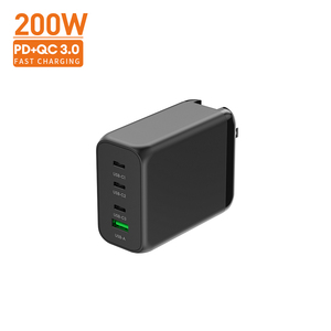 Produits de livraison directe nouvel arrivage 200W multi-ports 3C1A GaN Tech USB C chargeur rapide pour téléphone portable tablette ordinateur portable chargeur - Product Image 3
