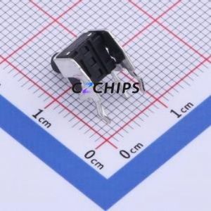 GT-TC100B-H085-L1 Tactile Switch Through hole Component THT Switch Single Pole Single Throw Round Button 2.5N Right Angle Insert - Product Image 2