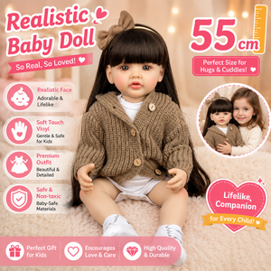 Poupée Reborn Betty Bebe en Silicone et Vinyle, Corps Entièrement Lavable, pour Filles, Jouet d'Anniversaire, Poupée Reborn en Silicone pour Enfants - Product Image 1