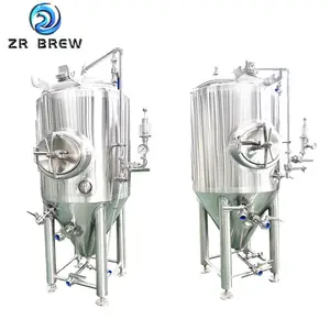 200L 300L 500L stainless steel 304 craft beer pressure fermentation tank with hop adder