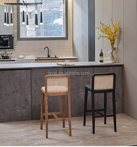 Silla Moderna, Taburetes Altos para Barra, Muebles de Madera para Recepción, Taburete Moderno de Alta Calidad - Product Image 2