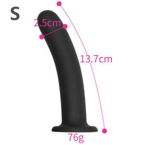 Silicone <span class=keywords><strong>Anal</strong></span> Plug Panjang Lurus Strip <span class=keywords><strong>Anal</strong></span> Masturbasi di Halaman Belakang Dildo Dewasa Hitam Vibrator Mainan Seks untuk Pria dan Wanita - Product Image 4