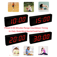 Reloj de Cuenta Regresiva Digital LED de 2.3 Pulgadas YIZHI con Control Remoto, Interruptor de Alimentación de CC de 12 V, Cronómetro Digital para Juegos
