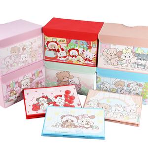 Kotak Penyimpanan Lipat Mikko Lucu MK053 untuk Pakaian dan Mainan, Kotak Penyimpanan Kain Non-woven Bergaya Kartun Kawaii - Product Image 1