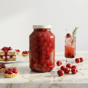 Cerezas Maraschino Dulces Enlatadas OEM en Almíbar para Repostería, Brix 28-30% - Product Image 4