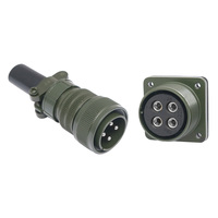 Connecteur de la série MIL-C-5015, boîtier, connexion à vis 22, fiche et prise femelle et mâle, connecteur étanche circulaire IP67