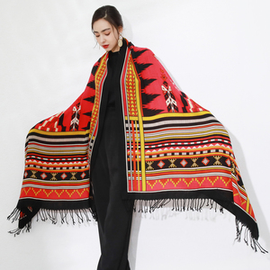 Wholesale Designer Large Size <strong>Wool</strong> Scarves Oversize <strong>Shawls</strong> Soft Dupatta <strong>100</strong>% Pure <strong>Wool</strong> Scarf Wraps for Women - Product Image 4