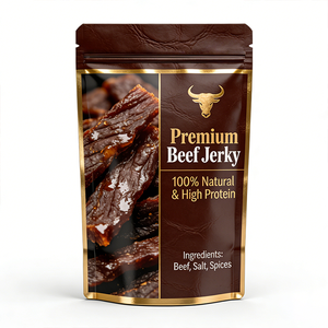 Minfly Resealable Smell Proof 3.5g Mylar Bags Custom Design Stand up Pouch for Beef Jerky Cookie Candy Chocolate Packaging - Product Image 1