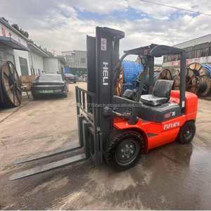 Automatic Heli <b>Used</b> Diesel Engine Forklift 1 Ton Load Capacity 2022 Model - Product Image 3