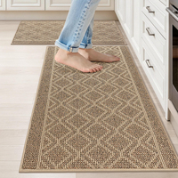 Newest Tufting Polypropylene Kitchen Floor Rugs Sets of 2 Absorbent Non-Slip Washable Kitchen Sink Rug for Home