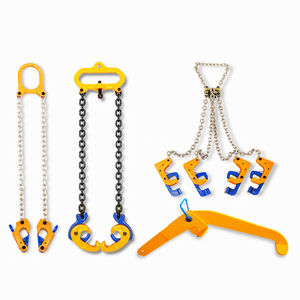Eslinga de Cadena Ajustable de Acero Aleado G80 de 1/2/4 Patas, Conjunto de Aparejos de Grúa de Alta Resistencia con Ganchos de Seguridad y Eslabón Maestro - Product Image 5