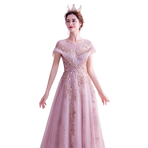 Elegante Vestido Morado Moderno con Volantes para Brindis de Boda, <span class=keywords><strong>Nueva</strong></span> Colección de Verano 2025 para Anfitriones de Fiestas de Fin de Año - Product Image 1