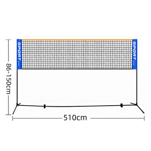 Hot Sale Tennis <strong>Net</strong> Portable Frame <strong>Badminton</strong> Beach Volleyball Training <strong>Net</strong> Mesh 3.1M <strong>Net</strong> Adjustable Racquet Sports Network