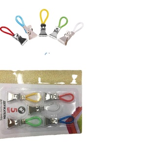 5 pinces à suspendre <span class=keywords><strong>pour</strong></span> torchons, pinces métalliques à accrocher, boucles, pinces à suspendre <span class=keywords><strong>pour</strong></span> serviettes de cuisine, accessoires de salle de bain - Product Image 2