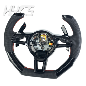 Volante Deportivo para Automóvil con Forma de F1 para Porsche Panamera Cayenne 957 911 958 970 92A, Negro <span class=keywords><strong>Piano</strong></span> y Fibra de Carbono - Product Image 3