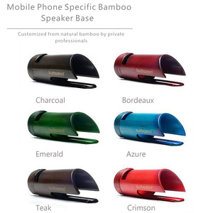 Neusoft Bamboo Mobile Phone <b>Speaker</b> <b>Stand</b> Portable Amplifier For iPhone No Charging Required Plug And Play - Product Image 5