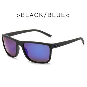 Gafas <span class=keywords><strong>de</strong></span> Sol Unisex Modernas y Elegantes Egaudi BS18386 con Protección UV400, Montura <span class=keywords><strong>de</strong></span> PC, <span class=keywords><strong>Lentes</strong></span> Acrílicas, Montura Cuadrada Azul Gris con Acabado Negro - Product Image 6