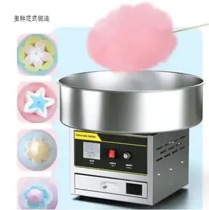 Electric Sugar Cotton Candy Machine Sale White Customized Steel Stainless Power Industrial Food Parts Color Output Weight