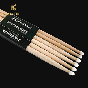 Dùi trống chất lượng cao, tùy chỉnh OEM, đầu nylon, kiểu cổ điển, tự nhiên, làm từ gỗ hickory, dành cho người chơi trống và người mới bắt đầu - Product Image 4