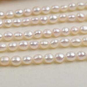 5-6mm Strong Light Full Natural <b>Pearl</b> Baroque Small Stone Shaped Handmade DIY Jewelry Accessories <b>Loose</b> <b>Pearls</b> - Product Image 2