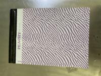 Sacs d'expédition en polyéthylène à motif zèbre violet personnalisé, imperméables, auto-adhésifs, pour l'emballage de boutiques de mode