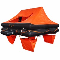 Usine En Gros ISO SOLAS Approbation Offshore Ocean 4 Personne-100 Personne Radeau De Sauvetage Gonflable