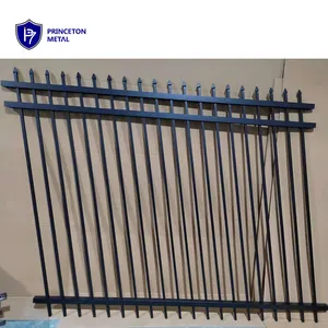 Wrought Iron Steel Decorative Tubular Picket Fence Industrial Residential Weld Assemble Garden Fence