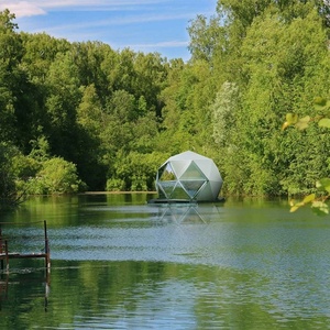 Prerfab cabine dôme maison légère cadre en acier tente star house hôtel de luxe pour airbnb - Product Image 3