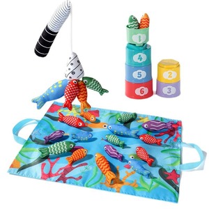 Juguetes de pesca de gran venta, juguetes de captura de peces para niños y estanques de pesca de tela para bebés de 1 y 2 años - Product Image 1